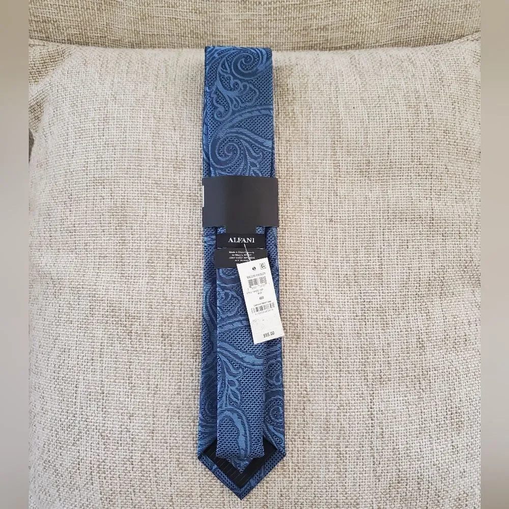 Alfani Slim Ballou Paisley Tie